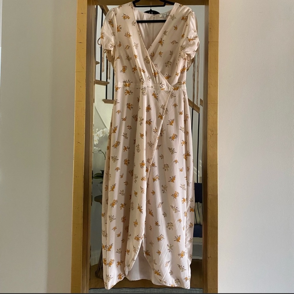 Madewell Dresses | Madewell Silk Wrap Maxi Dress in Field Bouquet